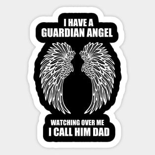 guardian angel dad Sticker